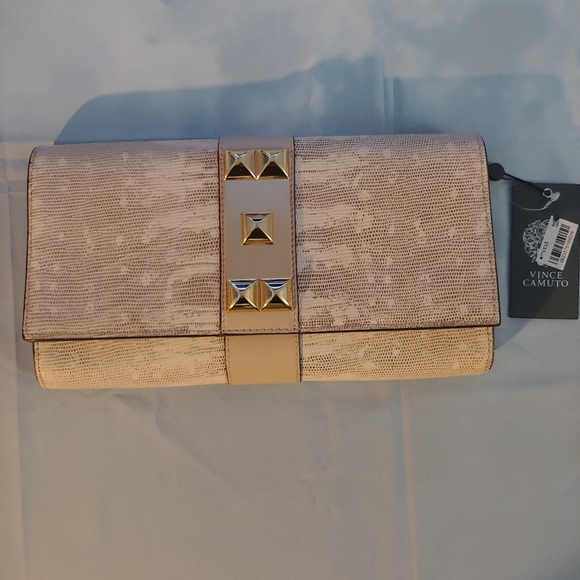 Vince Camuto Louise Clutch Gold champagne - Picture 1 of 6